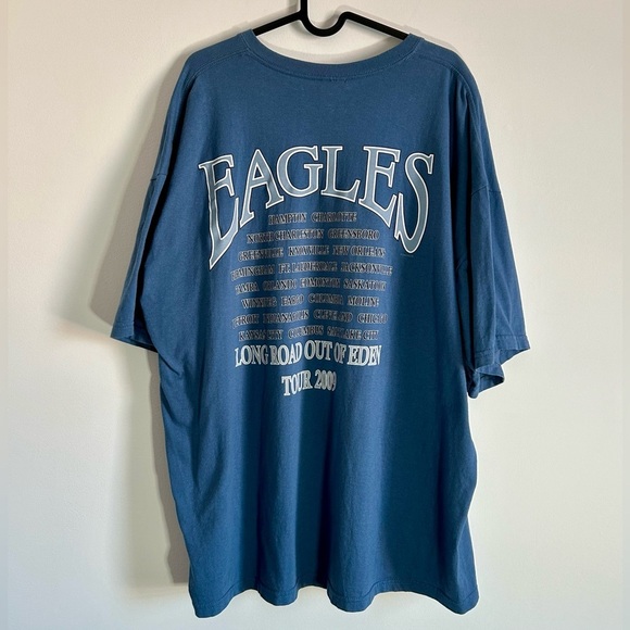 Eagles 2009 Long Road Out Of Eden  Tour Shirt Mens Size XXL - Picture 2 of 3